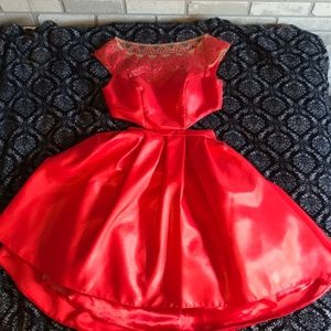 Red Sherri Hill Homecoming Dress